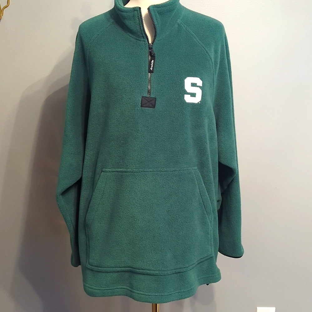 Michigan State fleece pullover